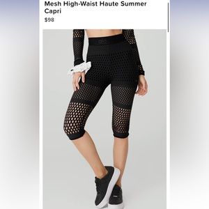 ALO yoga Mesh High-waist Haute Summer Capri S